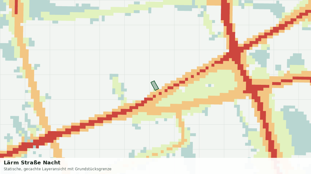 Statische Kartenansicht: Lärm Straße Nacht