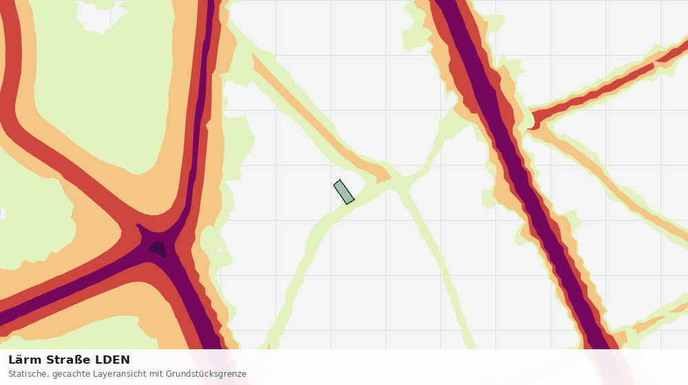 Statische Kartenansicht: Lärm Straße LDEN