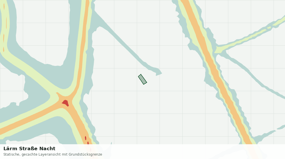 Statische Kartenansicht: Lärm Straße Nacht