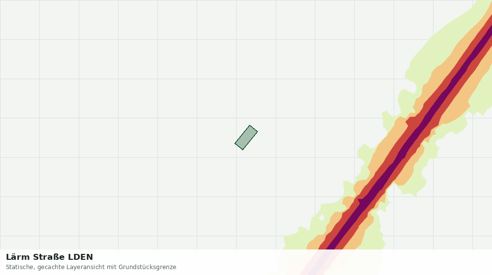 Statische Kartenansicht: Lärm Straße LDEN