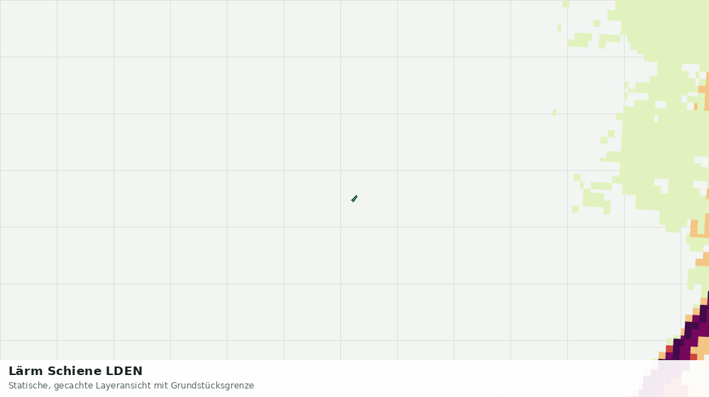 Statische Kartenansicht: Lärm Schiene LDEN