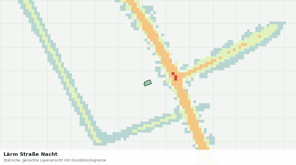 Statische Kartenansicht: Lärm Straße Nacht