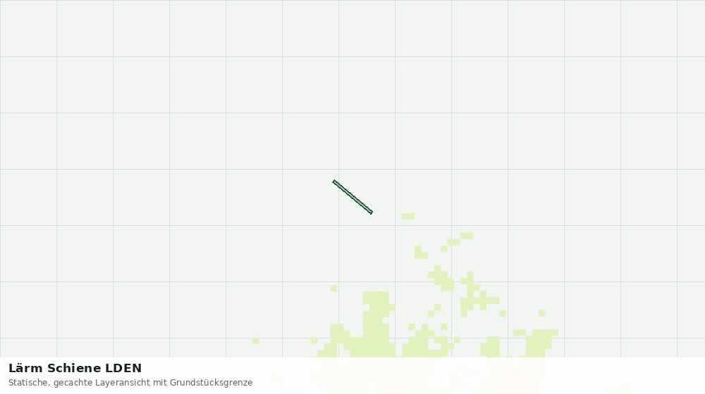 Statische Kartenansicht: Lärm Schiene LDEN