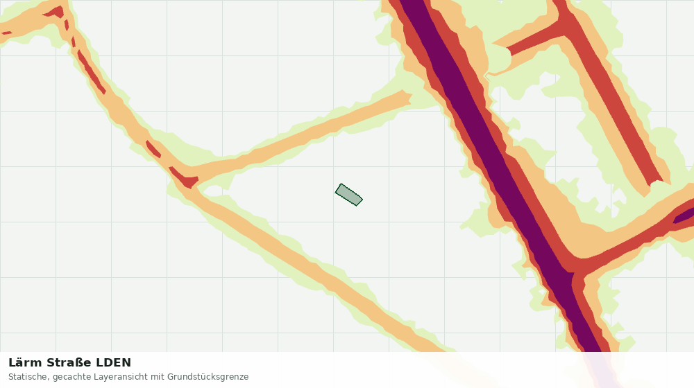 Statische Kartenansicht: Lärm Straße LDEN