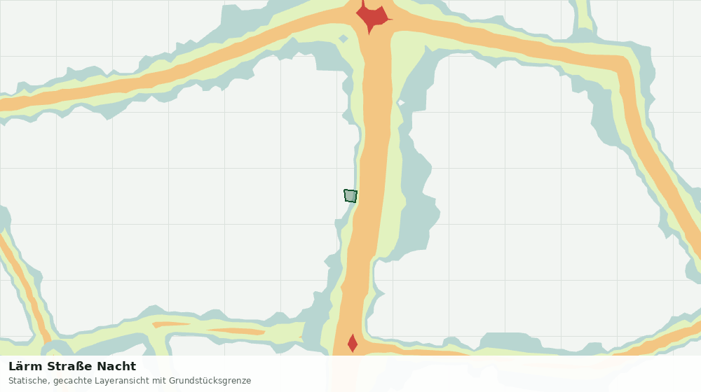 Statische Kartenansicht: Lärm Straße Nacht