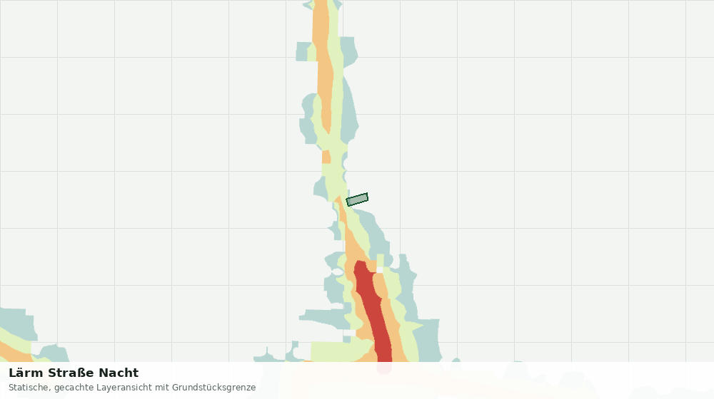 Statische Kartenansicht: Lärm Straße Nacht