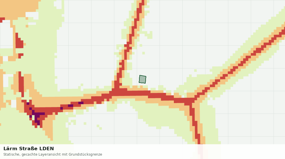 Statische Kartenansicht: Lärm Straße LDEN