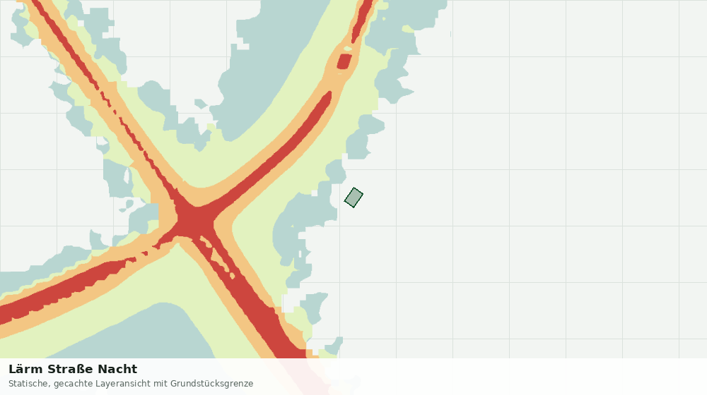 Statische Kartenansicht: Lärm Straße Nacht