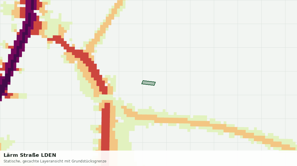 Statische Kartenansicht: Lärm Straße LDEN