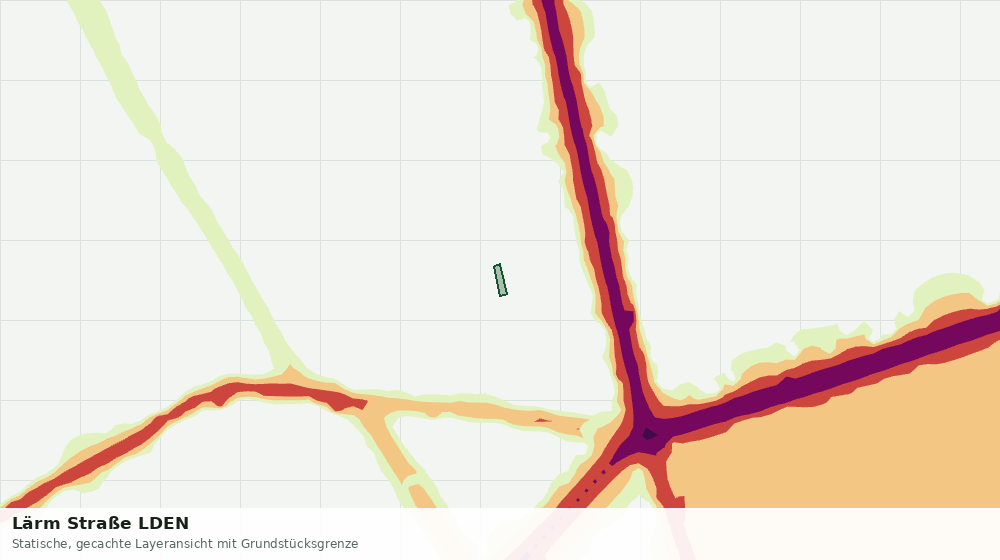 Statische Kartenansicht: Lärm Straße LDEN