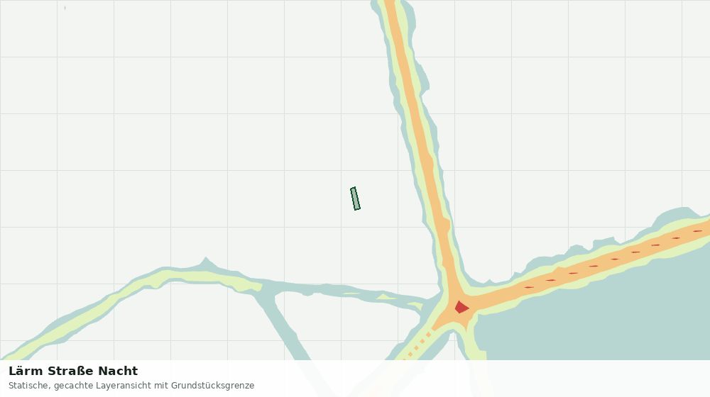 Statische Kartenansicht: Lärm Straße Nacht
