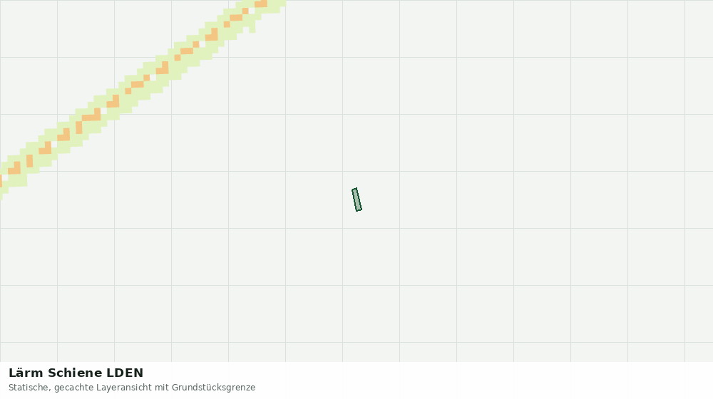 Statische Kartenansicht: Lärm Schiene LDEN