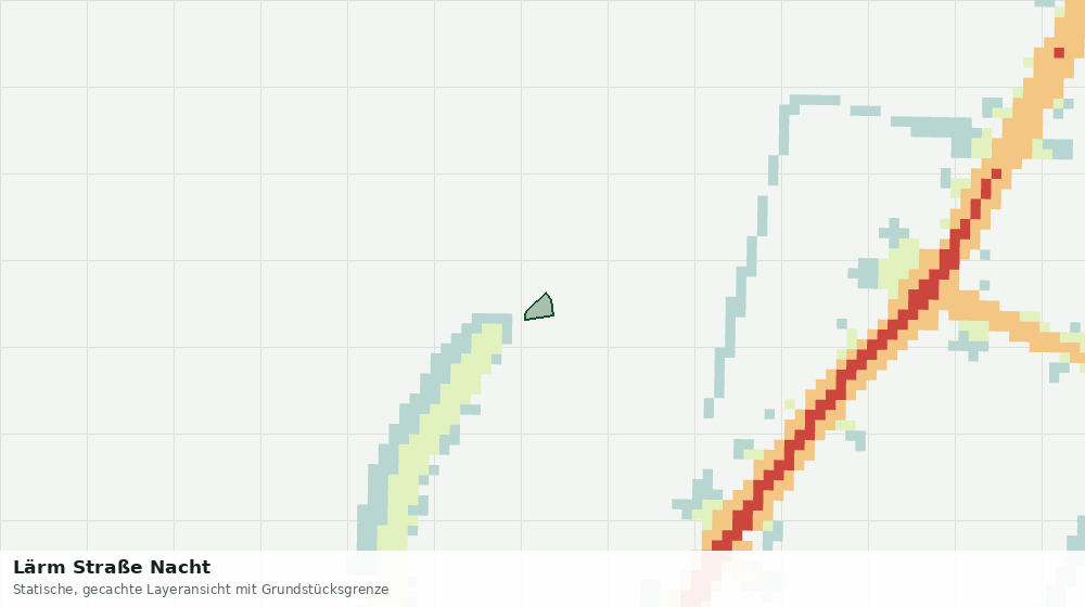 Statische Kartenansicht: Lärm Straße Nacht