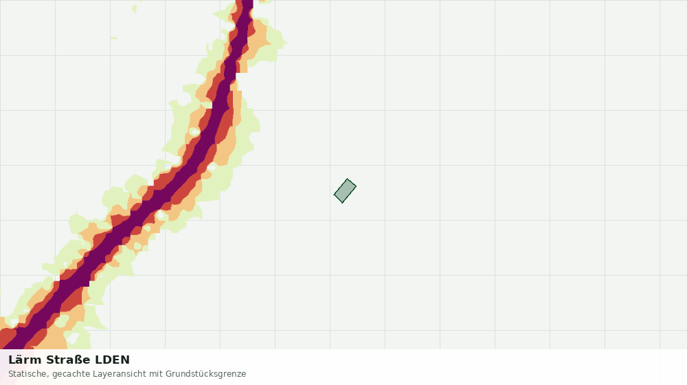 Statische Kartenansicht: Lärm Straße LDEN
