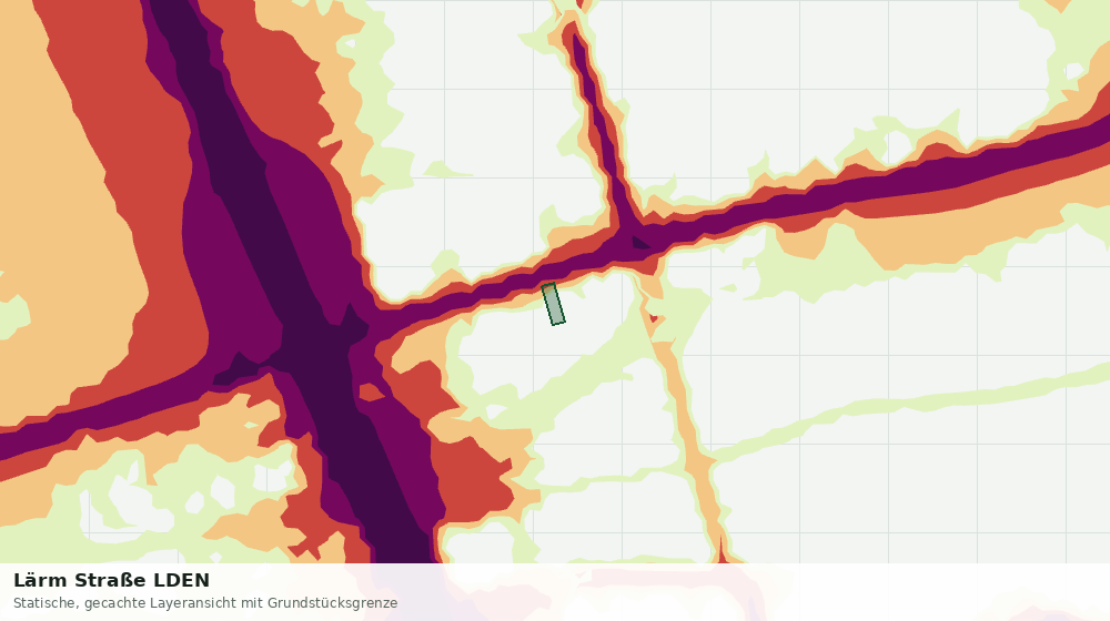Statische Kartenansicht: Lärm Straße LDEN