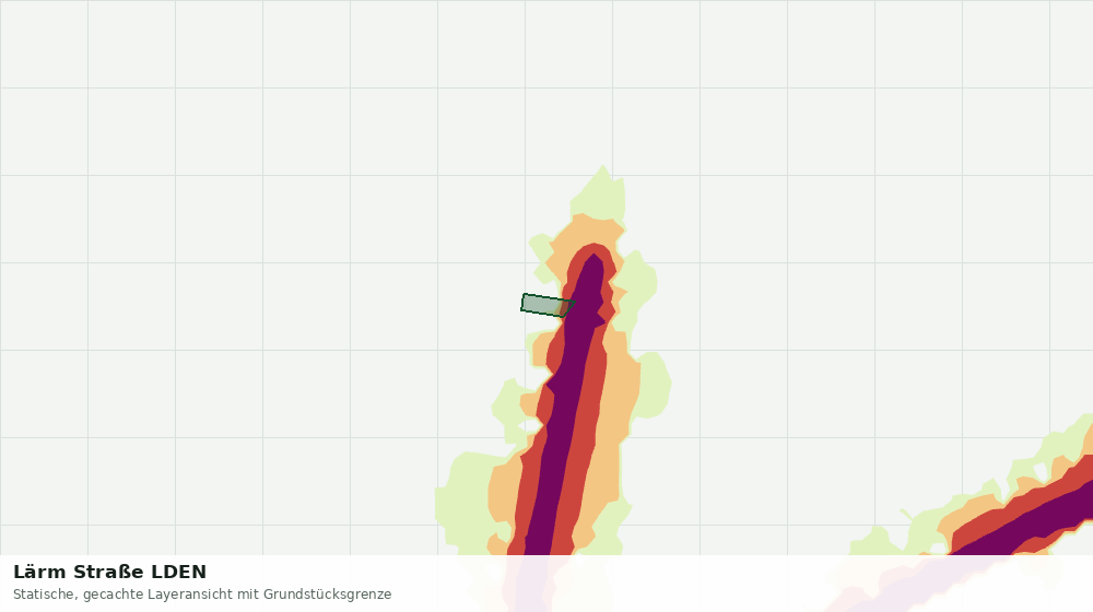 Statische Kartenansicht: Lärm Straße LDEN
