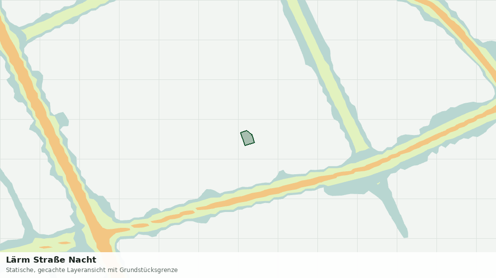 Statische Kartenansicht: Lärm Straße Nacht