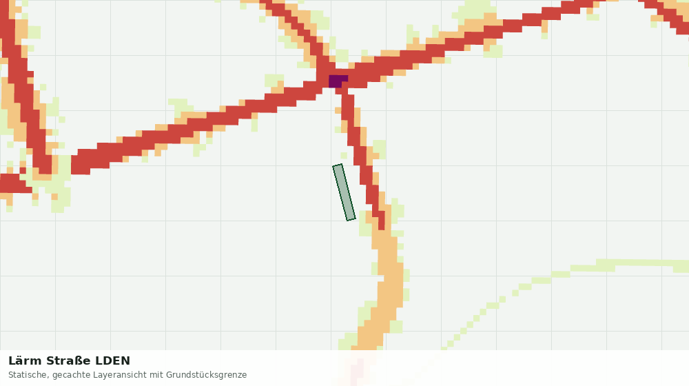 Statische Kartenansicht: Lärm Straße LDEN
