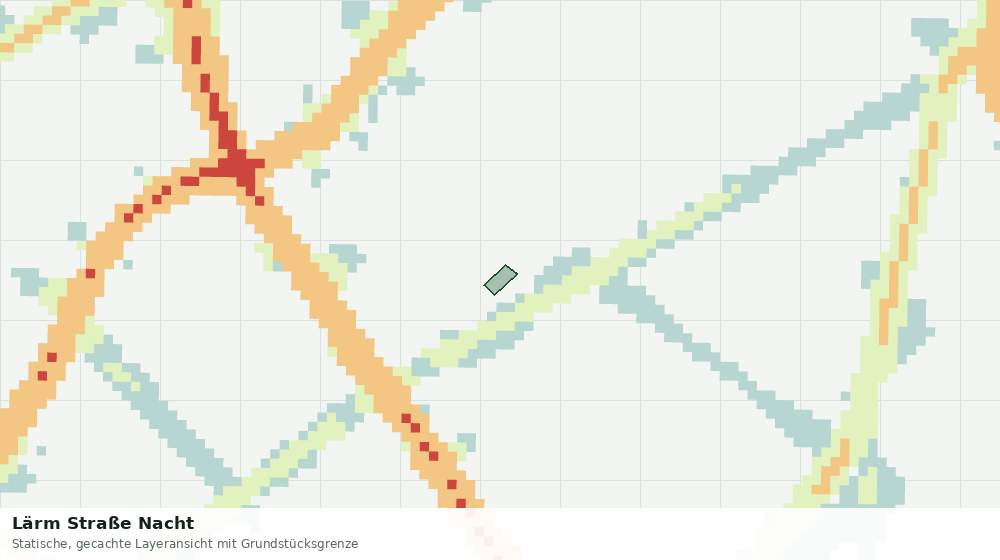 Statische Kartenansicht: Lärm Straße Nacht