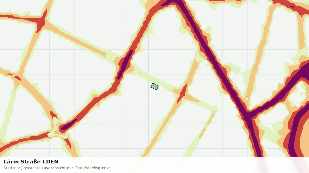 Statische Kartenansicht: Lärm Straße LDEN