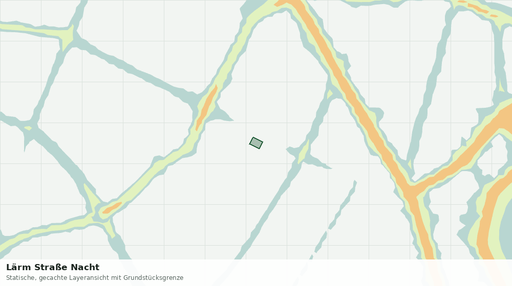 Statische Kartenansicht: Lärm Straße Nacht