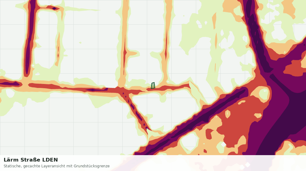 Statische Kartenansicht: Lärm Straße LDEN