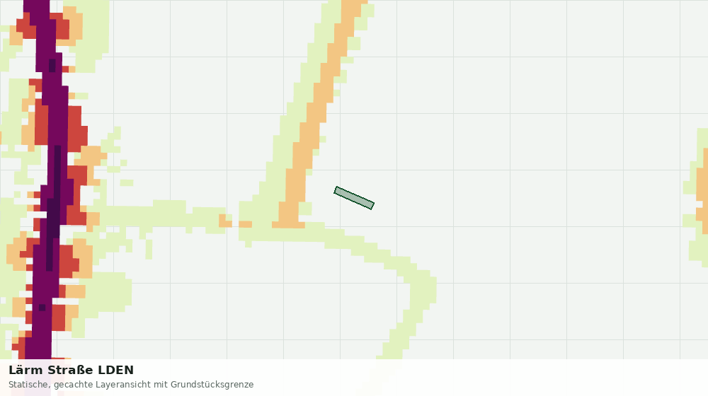 Statische Kartenansicht: Lärm Straße LDEN