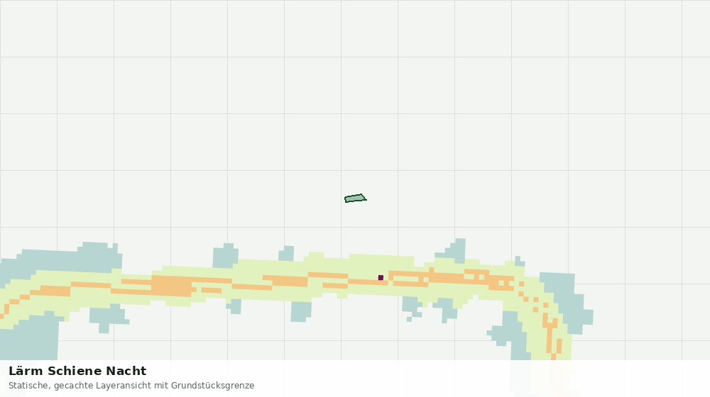 Statische Kartenansicht: Lärm Schiene Nacht