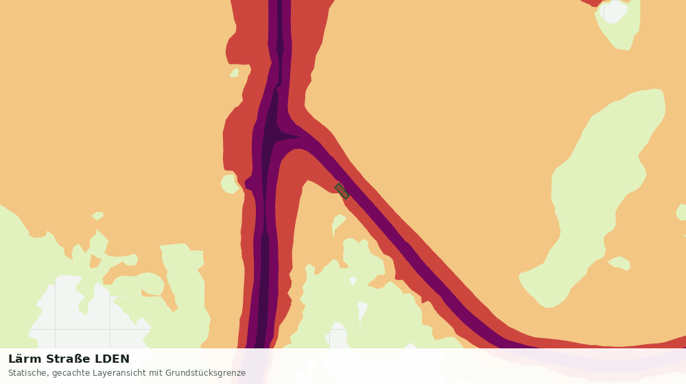 Statische Kartenansicht: Lärm Straße LDEN