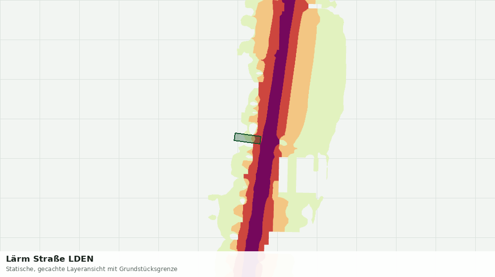 Statische Kartenansicht: Lärm Straße LDEN