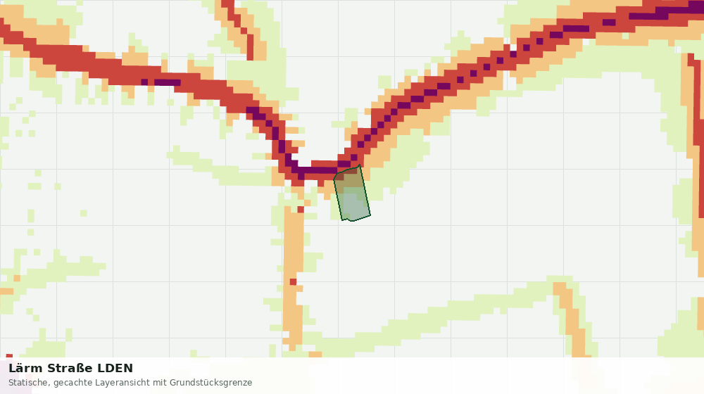 Statische Kartenansicht: Lärm Straße LDEN
