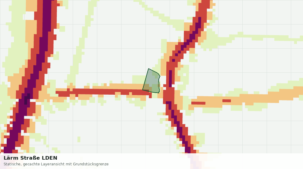 Statische Kartenansicht: Lärm Straße LDEN