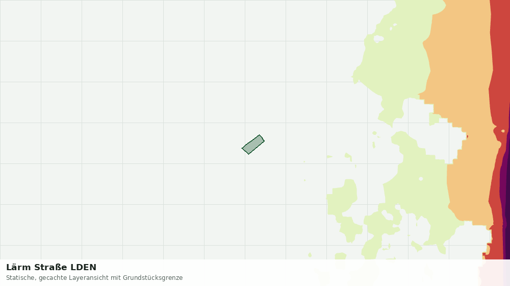 Statische Kartenansicht: Lärm Straße LDEN