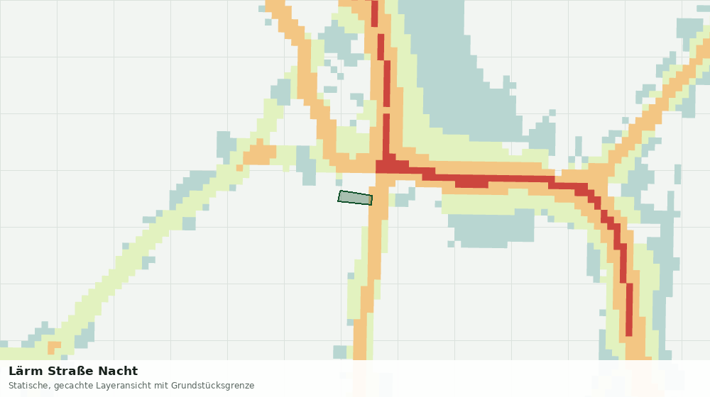 Statische Kartenansicht: Lärm Straße Nacht