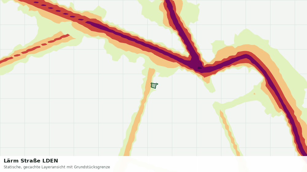 Statische Kartenansicht: Lärm Straße LDEN