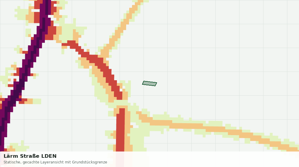 Statische Kartenansicht: Lärm Straße LDEN