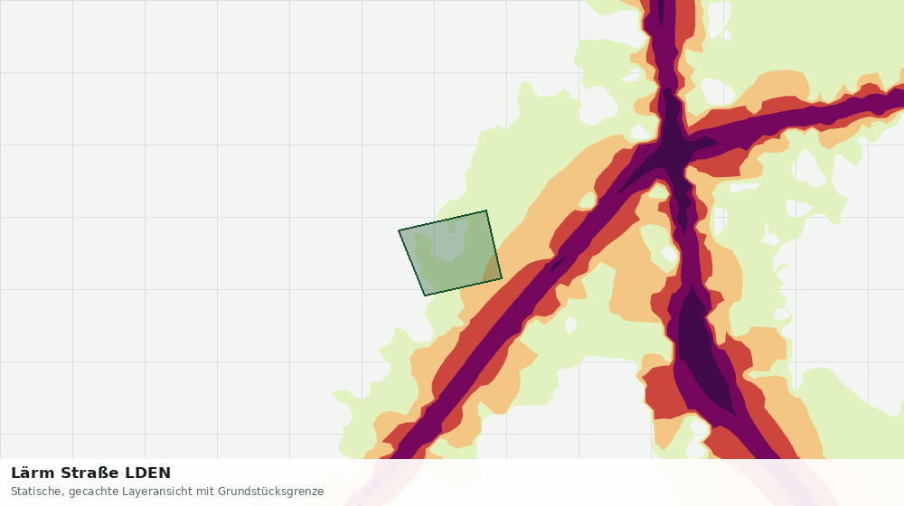 Statische Kartenansicht: Lärm Straße LDEN