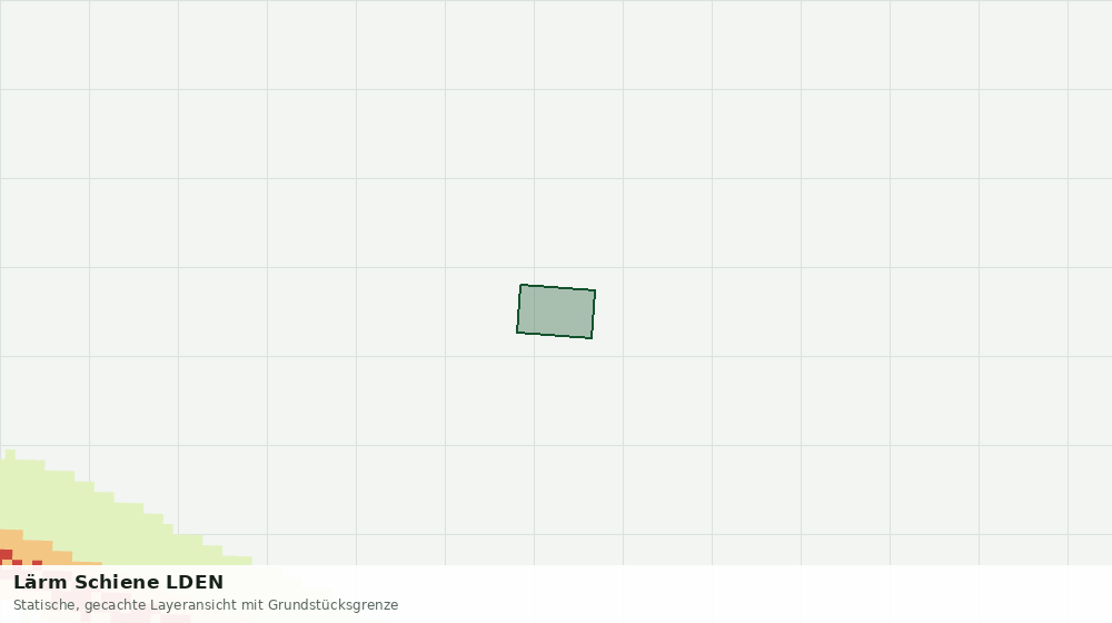 Statische Kartenansicht: Lärm Schiene LDEN