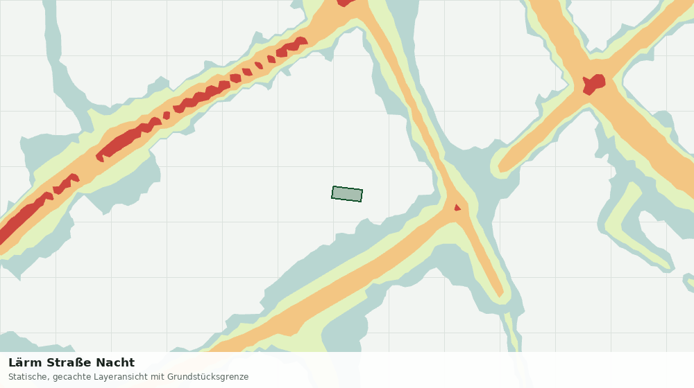 Statische Kartenansicht: Lärm Straße Nacht