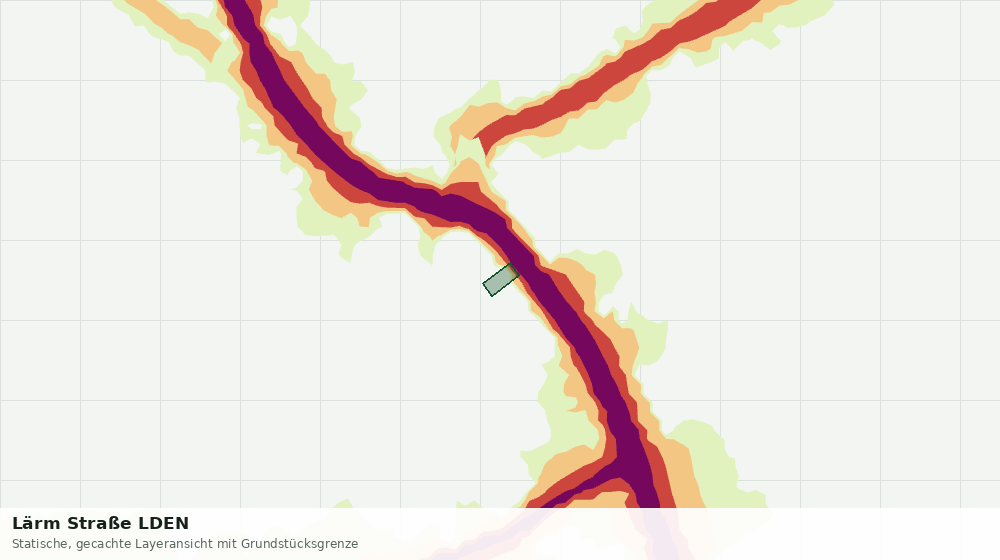 Statische Kartenansicht: Lärm Straße LDEN