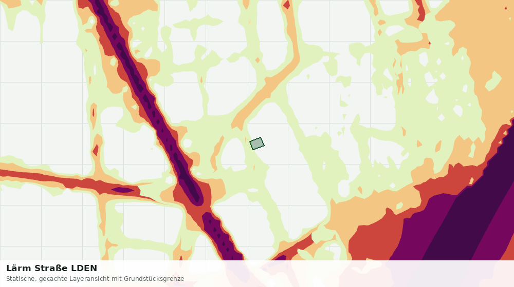 Statische Kartenansicht: Lärm Straße LDEN
