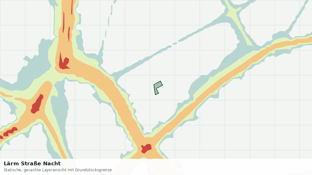 Statische Kartenansicht: Lärm Straße Nacht