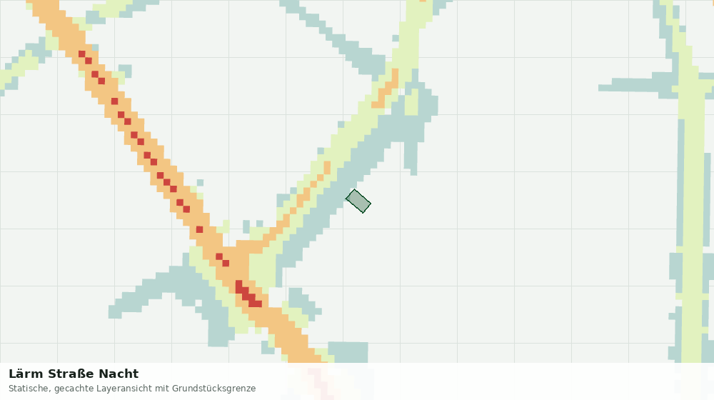 Statische Kartenansicht: Lärm Straße Nacht