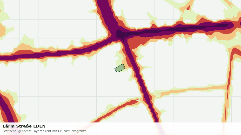 Statische Kartenansicht: Lärm Straße LDEN