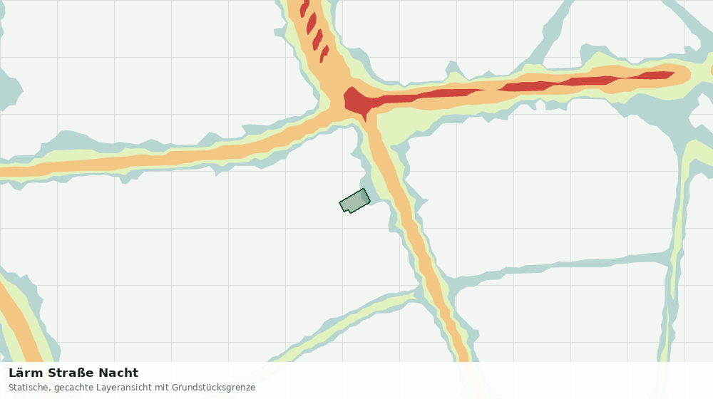 Statische Kartenansicht: Lärm Straße Nacht