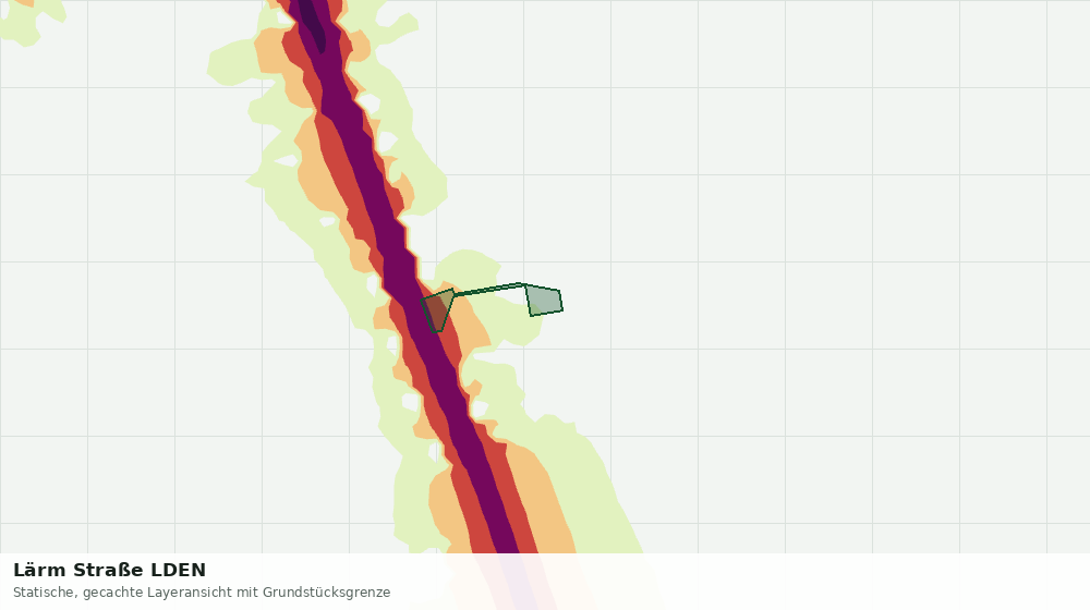 Statische Kartenansicht: Lärm Straße LDEN