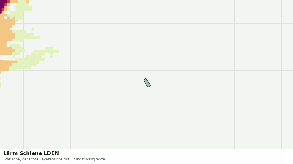 Statische Kartenansicht: Lärm Schiene LDEN