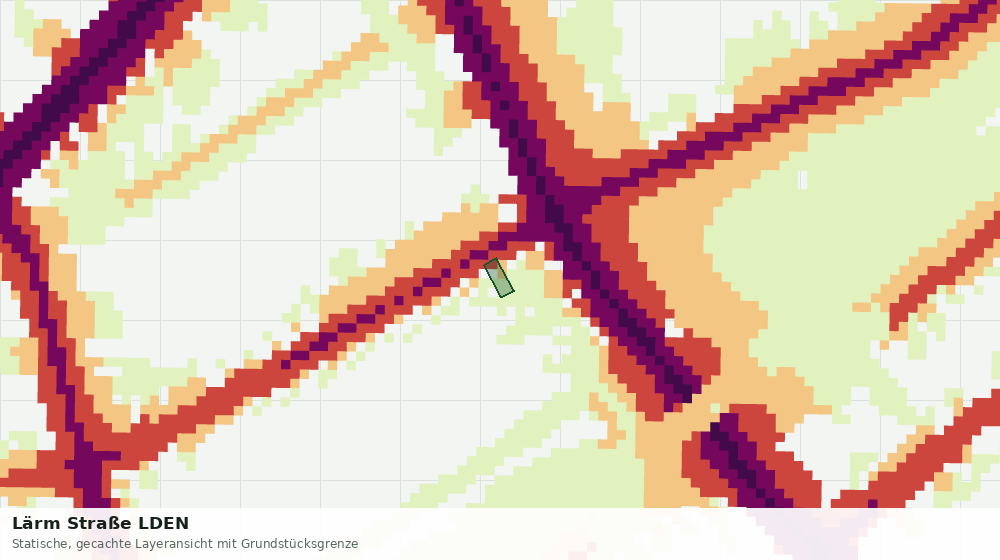 Statische Kartenansicht: Lärm Straße LDEN