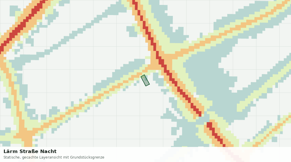 Statische Kartenansicht: Lärm Straße Nacht