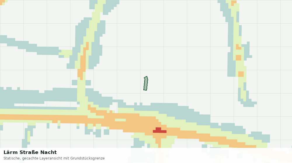 Statische Kartenansicht: Lärm Straße Nacht